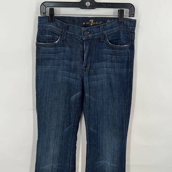 7 For All Mankind Women's Dark Wash High Waist Bootcut Jeans Size 27 - Picture 2 of 16